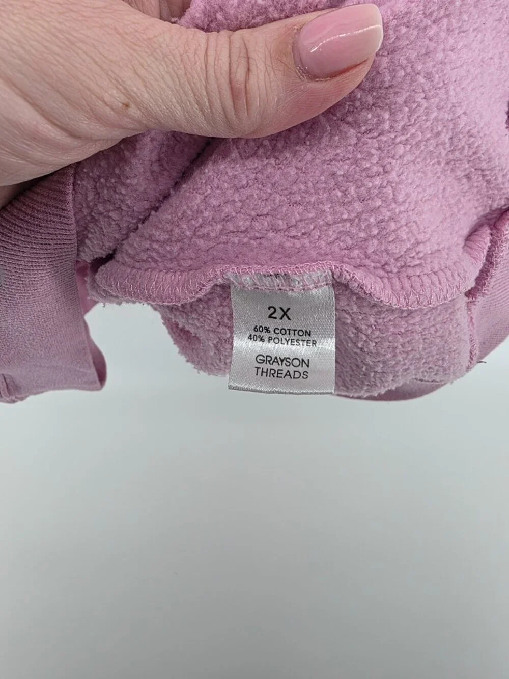 Grayson Threads Pink Mama Embroidered Sweatshirt – Size 2X – Oversized Mom Crew - Picture 4 of 6